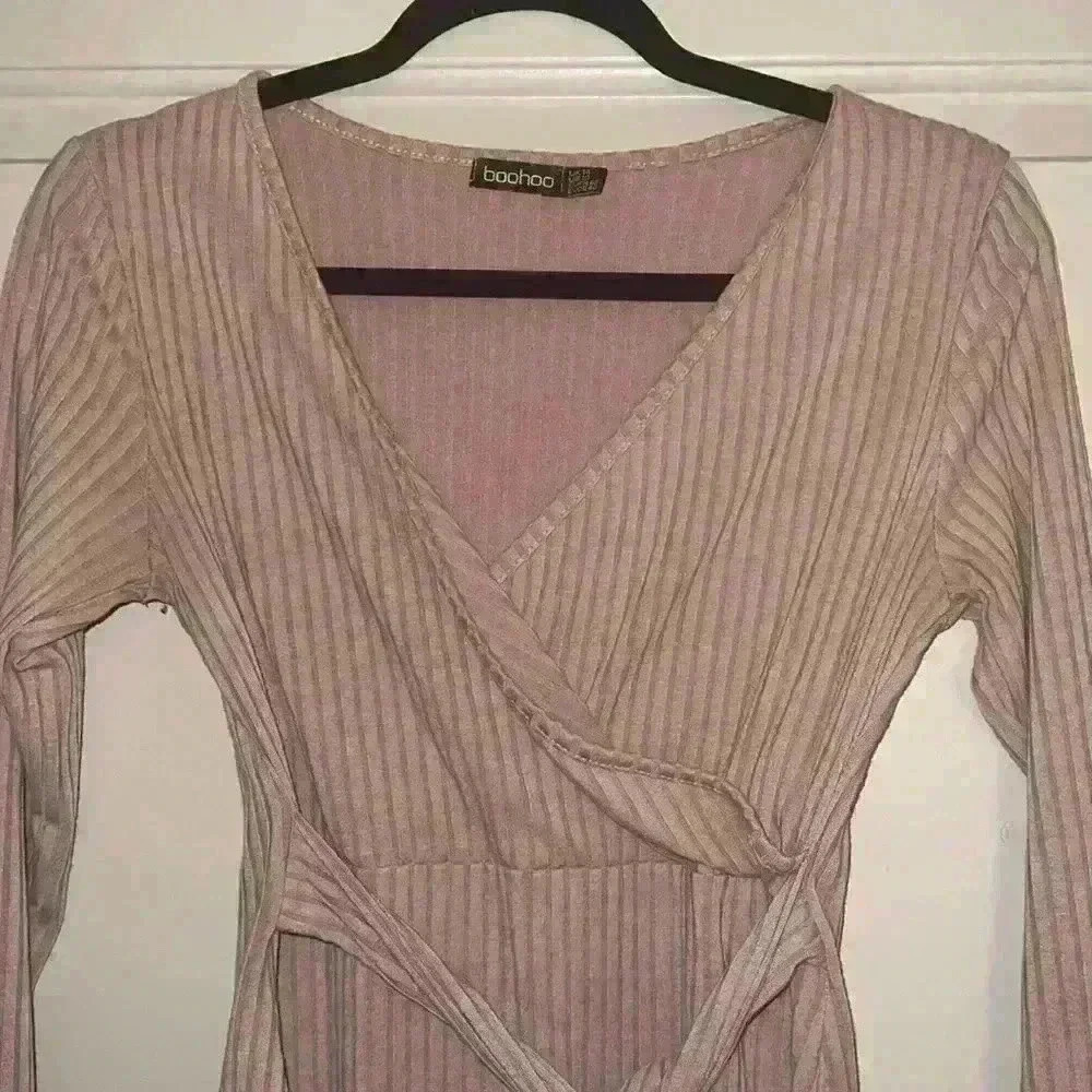 BOOHOO TIE FRONT BODYSUIT - Picture 4 of 4
